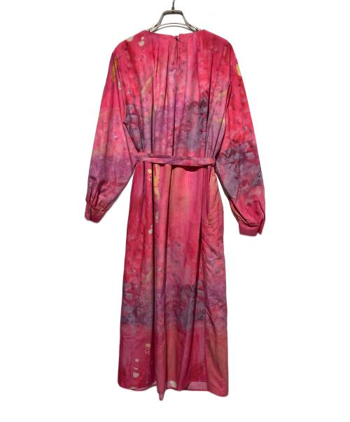 HERALBONY（ヘラルボニー）HERALBONY (ヘラルボニー) クルーネックワンピース「忘れ物」 ピンク サイズ:Fの古着・服飾アイテム