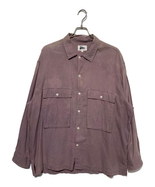 Pilgrim Surf+Supply（ピルグリム サーフサプライ）PILGRIM SURF+SUPPLY (ピルグリム サーフサプライ) ワークシャツ パープル サイズ:XLの古着・服飾アイテム