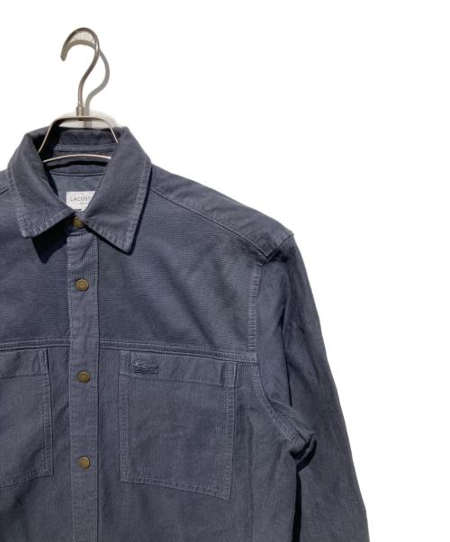 LACOSTE（ラコステ）LACOSTE (ラコステ) コードレーンシャツジャケット グレー サイズ:38の古着・服飾アイテム