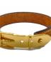 中古・古着 GUCCI (グッチ) レザーブレスレット ブラウン：6000円