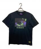 SUBCIETYサブサエティ）の古着「エヴァンゲリオン DISC10 Tシャツ」｜ブラック