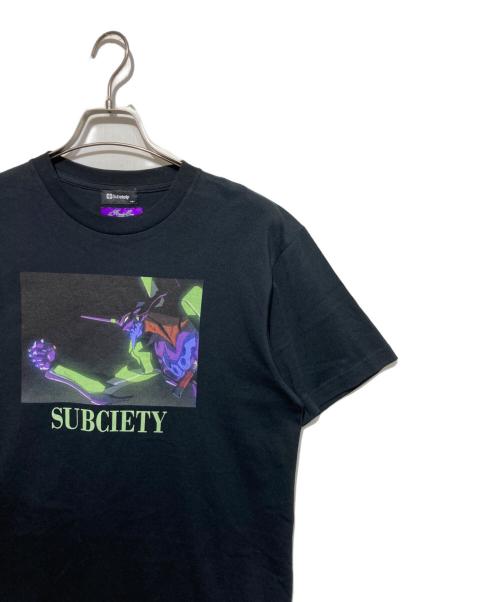 SUBCIETY（サブサエティ）SUBCIETY (サブサエティ) エヴァンゲリオン DISC10 Tシャツ ブラック サイズ:Mの古着・服飾アイテム
