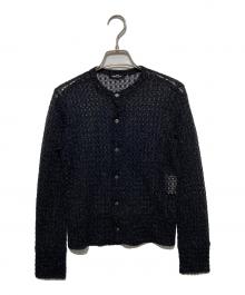 tricot COMME des GARCONS（トリココムデギャルソン）の古着「90s シアーカーディガン」｜ブラック