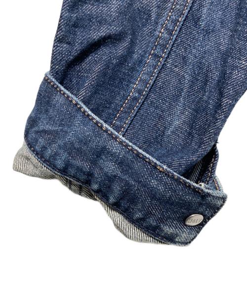 W.&L.T（ウォルト）W.&L.T (ウォルト) 稲妻刺繍デニムジャケット インディゴ サイズ:Lの古着・服飾アイテム