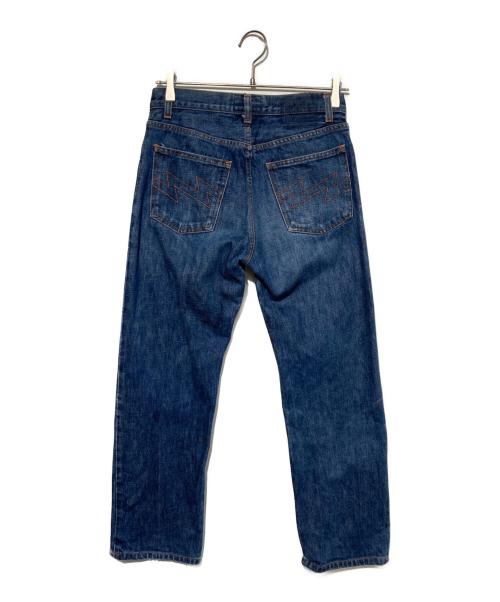 W.&L.T（ウォルト）W.&L.T (ウォルト) 稲妻刺繍デニムパンツ インディゴ サイズ:W28の古着・服飾アイテム