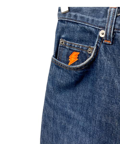W.&L.T（ウォルト）W.&L.T (ウォルト) 稲妻刺繍デニムパンツ インディゴ サイズ:W28の古着・服飾アイテム