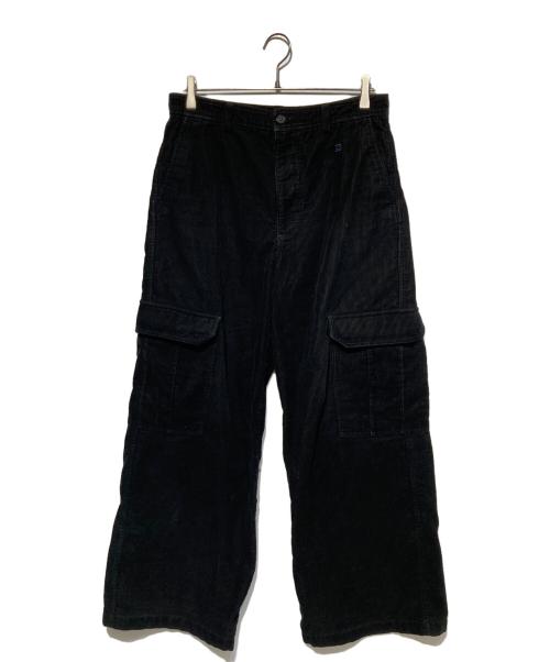 Acne studios（アクネ ストゥディオズ）Acne studios (アクネ ストゥディオズ) コーデュロイ カーゴパンツ ブラック サイズ:Sの古着・服飾アイテム