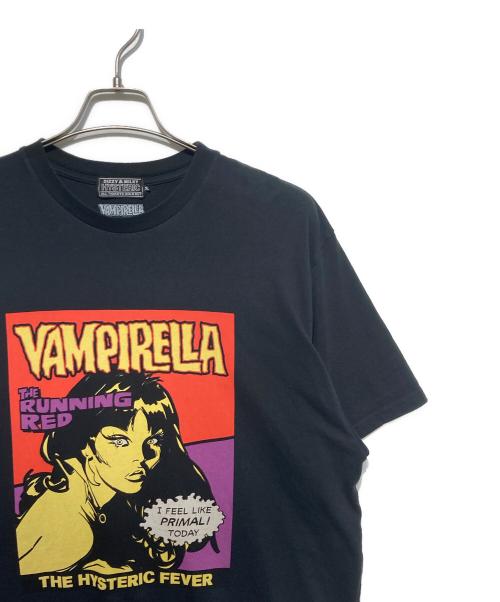 Hysteric Glamour（ヒステリックグラマー）Hysteric Glamour (ヒステリックグラマー) VAMPIRELLA/RUNNING RED Tシャツ ブラック サイズ:XLの古着・服飾アイテム