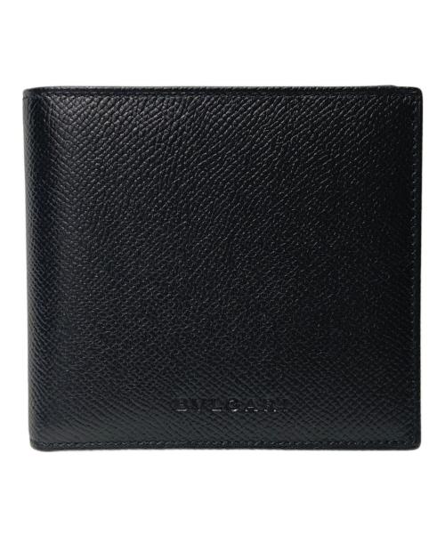 BVLGARI（ブルガリ）BVLGARI (ブルガリ) 折り財布 ブラックの古着・服飾アイテム