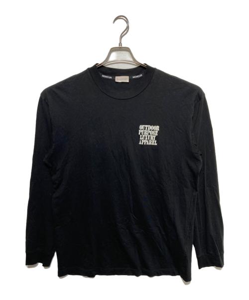 MONCLER（モンクレール）MONCLER (モンクレール) LS TSHIRT ロングスリーブTシャツ ブラック サイズ:Mの古着・服飾アイテム