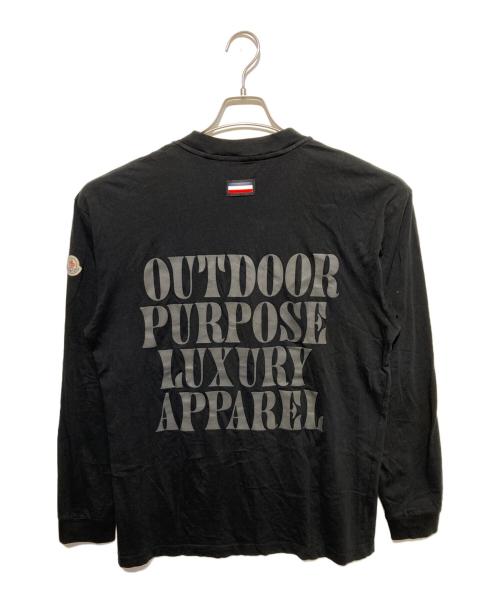 MONCLER（モンクレール）MONCLER (モンクレール) LS TSHIRT ロングスリーブTシャツ ブラック サイズ:Mの古着・服飾アイテム