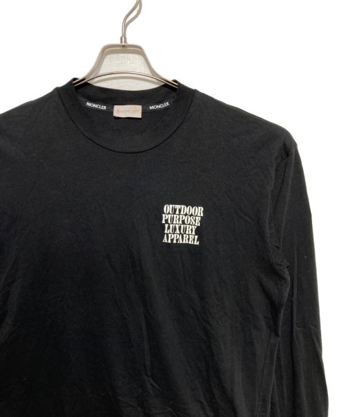 MONCLER（モンクレール）MONCLER (モンクレール) LS TSHIRT ロングスリーブTシャツ ブラック サイズ:Mの古着・服飾アイテム