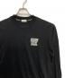 中古・古着 MONCLER (モンクレール) LS TSHIRT ロングスリーブTシャツ ブラック サイズ:M：15000円