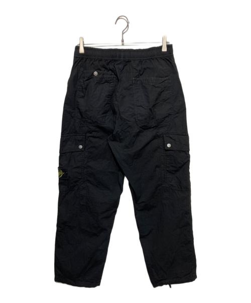 STONE ISLAND（ストーンアイランド）STONE ISLAND (ストーンアイランド) リップストップカーゴパンツ ブラック サイズ:78.5cm (W31)の古着・服飾アイテム