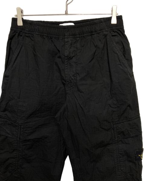 STONE ISLAND（ストーンアイランド）STONE ISLAND (ストーンアイランド) リップストップカーゴパンツ ブラック サイズ:78.5cm (W31)の古着・服飾アイテム