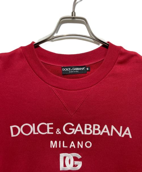 DOLCE & GABBANA（ドルチェ＆ガッバーナ）DOLCE & GABBANA (ドルチェ＆ガッバーナ) DGロゴスウェット レッド サイズ:48の古着・服飾アイテム