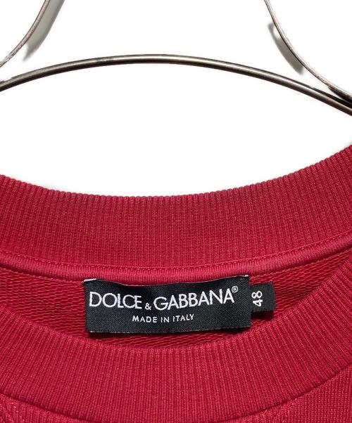 DOLCE & GABBANA（ドルチェ＆ガッバーナ）DOLCE & GABBANA (ドルチェ＆ガッバーナ) DGロゴスウェット レッド サイズ:48の古着・服飾アイテム