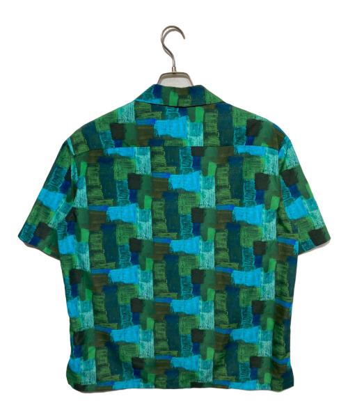 HERALBONY（ヘラルボニー）HERALBONY (ヘラルボニー) オープンカラーシャツ「Landscape」 ブルー×グリーン サイズ:Mの古着・服飾アイテム