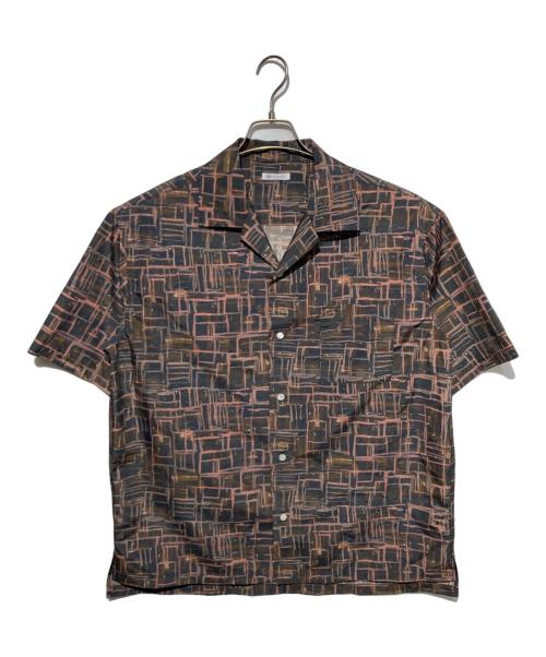 HERALBONY（ヘラルボニー）HERALBONY (ヘラルボニー) オープンカラーシャツ「無題」 ブラウン サイズ:Lの古着・服飾アイテム