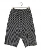 (g)(グラム)グラム）の古着「DELAVE BORDER OVAL PANTS」｜ホワイト×ブラック