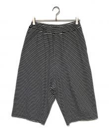 (g)(グラム)（グラム）の古着「DELAVE BORDER OVAL PANTS」｜ホワイト×ブラック