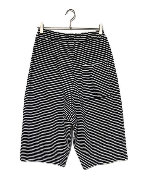 (g)(グラム)（グラム）(g)(グラム) (グラム) DELAVE BORDER OVAL PANTS ホワイト×ブラック サイズ:Fの古着・服飾アイテム