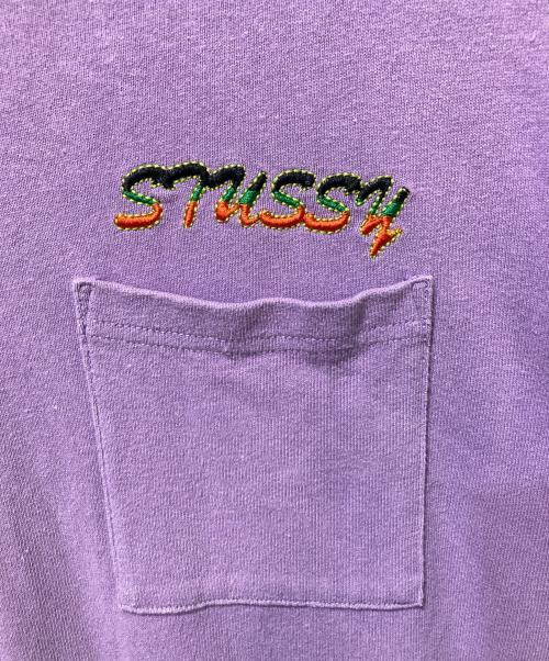 stussy（ステューシー）stussy (ステューシー) ロングスリーブカットソー パープル サイズ:Sの古着・服飾アイテム