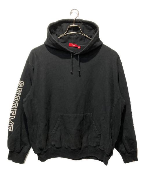SUPREME（シュプリーム）SUPREME (シュプリーム) Collegiate Sleeve Hooded Sweatshirt ブラック サイズ:Lの古着・服飾アイテム