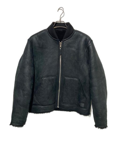 stussy（ステューシー）stussy (ステューシー) SHEARLING REVERSIBLE BOMBER ブラック サイズ:Ｓの古着・服飾アイテム