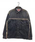 DIESELディーゼル）の古着「D-HOR-FS デニムシャツ」｜ブラック