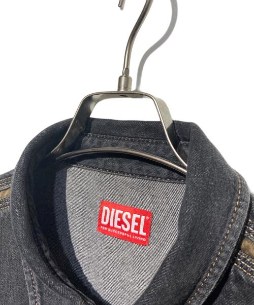 DIESEL（ディーゼル）DIESEL (ディーゼル) D-HOR-FS デニムシャツ ブラック サイズ:XXLの古着・服飾アイテム