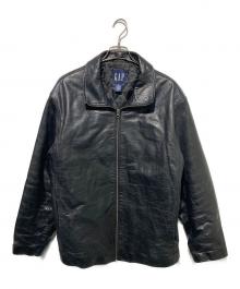 GAP（ギャップ）の古着「レザージャケット」｜ブラック