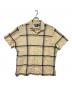 POLO RALPH LAUREN（ポロ・ラルフローレン）の古着「CLAYTON リネン混チェックシャツ」｜ベージュ