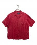 POLO RALPH LAURENポロ・ラルフローレン）の古着「CALDWELL オープンカラーシャツ」｜レッド