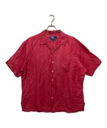 POLO RALPH LAUREN（ポロ・ラルフローレン）の古着「CALDWELL オープンカラーシャツ」｜レッド