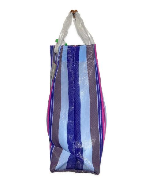 MARNI（マルニ）MARNI (マルニ) MARKET STRIPE BAG ネイビー×ピンク 未使用品の古着・服飾アイテム