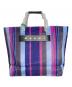 MARNI（マルニ）の古着「MARKET STRIPE BAG」｜ネイビー×ピンク