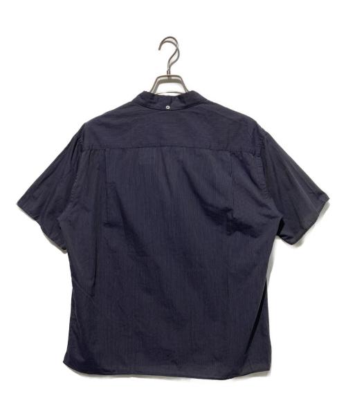 STEVEN ALAN（スティーブンアラン）STEVEN ALAN (スティーブンアラン) ストライプシャツ ネイビー サイズ:L 未使用品の古着・服飾アイテム