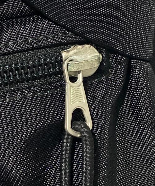 BALENCIAGA（バレンシアガ）BALENCIAGA (バレンシアガ) ロゴ刺繍ウィールナイロンバックパック ブラック×ネイビーの古着・服飾アイテム