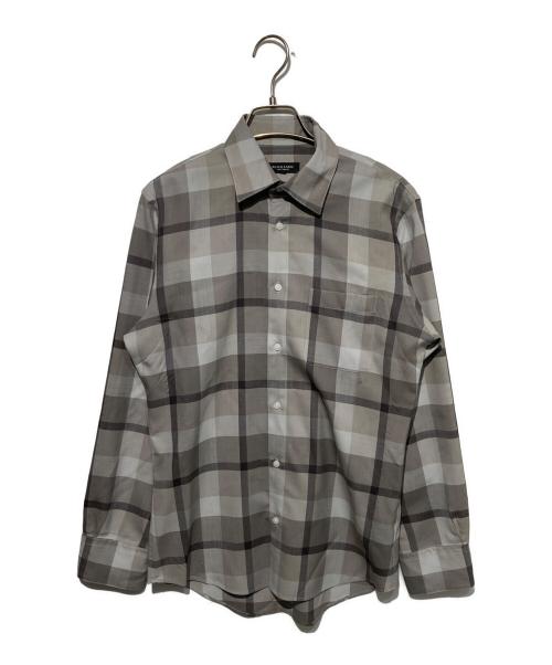 BLACK LABEL CRESTBRIDGE（ブラックレーベル クレストブリッジ）BLACK LABEL CRESTBRIDGE (ブラックレーベル クレストブリッジ) チェックシャツ グレー サイズ:Sの古着・服飾アイテム