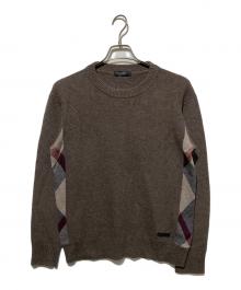 BLACK LABEL CRESTBRIDGE（ブラックレーベル クレストブリッジ）の古着「クルーネックニット」｜ブラウン
