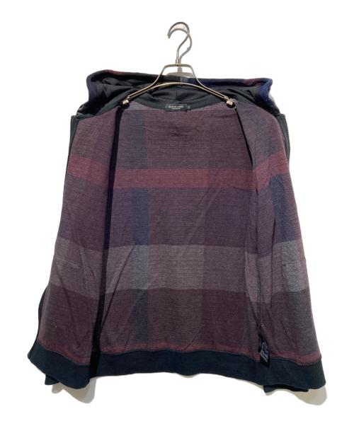 BLACK LABEL CRESTBRIDGE（ブラックレーベル クレストブリッジ）BLACK LABEL CRESTBRIDGE (ブラックレーベル クレストブリッジ) ジップパーカー ネイビー サイズ:Mの古着・服飾アイテム