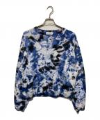 WELLDERウェルダー）の古着「Basket Dyeing Crew Neck Sweat」｜ブルー