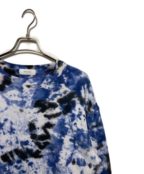WELLDER（ウェルダー）WELLDER (ウェルダー) Basket Dyeing Crew Neck Sweat ブルー サイズ:3の古着・服飾アイテム