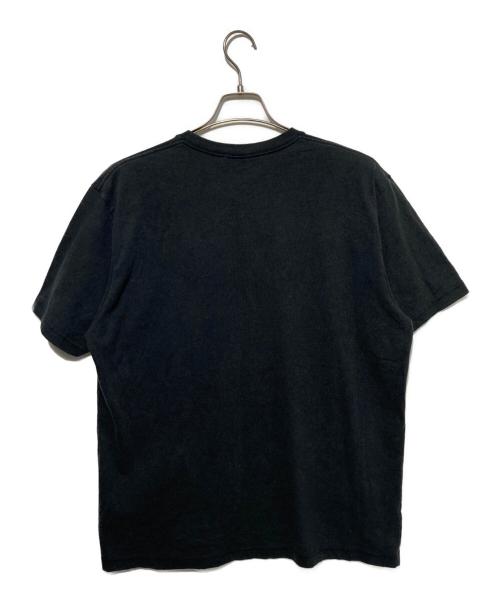 maison kitsune（メゾンキツネ）MAISON KITSUNE (メゾンキツネ) フォックスプリントTシャツ ブラック サイズ:Mの古着・服飾アイテム