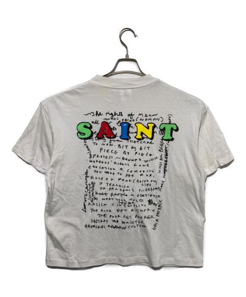 SAINT MICHAEL（セントマイケル）SAINT MICHAEL (セントマイケル) Jamie Reid (ジェイミー・リード) SS T-SHIRT MASK ホワイト サイズ:Mの古着・服飾アイテム