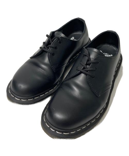 Dr.Martens（ドクターマーチン）Dr.Martens (ドクターマーチン) ホワイトステッチ3ホールシューズ ブラック サイズ:UK6の古着・服飾アイテム