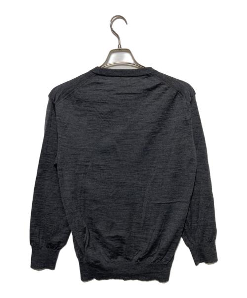 COMOLI（コモリ）COMOLI (コモリ) 21G ウールクルーネックニット グレー サイズ:2の古着・服飾アイテム
