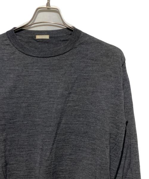 COMOLI（コモリ）COMOLI (コモリ) 21G ウールクルーネックニット グレー サイズ:2の古着・服飾アイテム