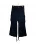 TAAKK（ターク）の古着「PAINTED VELVET CARGO PANTS」｜ブラック